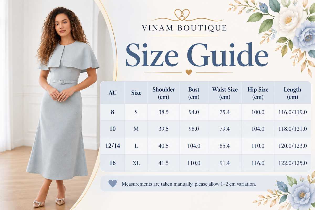 Product size chart