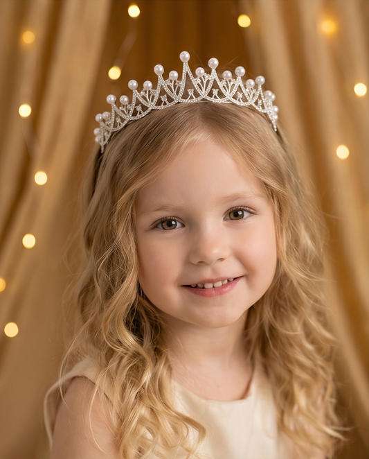 Girls Pearl & Floral Communion Headbands Collection