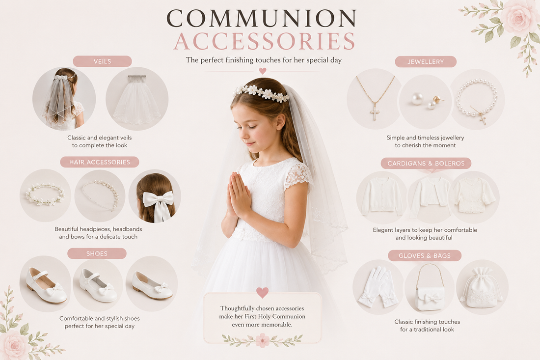 What Accessories Go With a Communion Dress? | Vinam Boutique