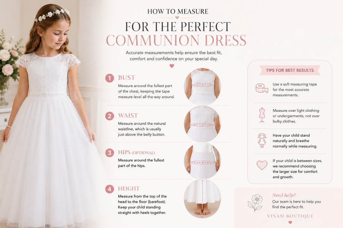 Communion Dress Size Guide for Australian Parents