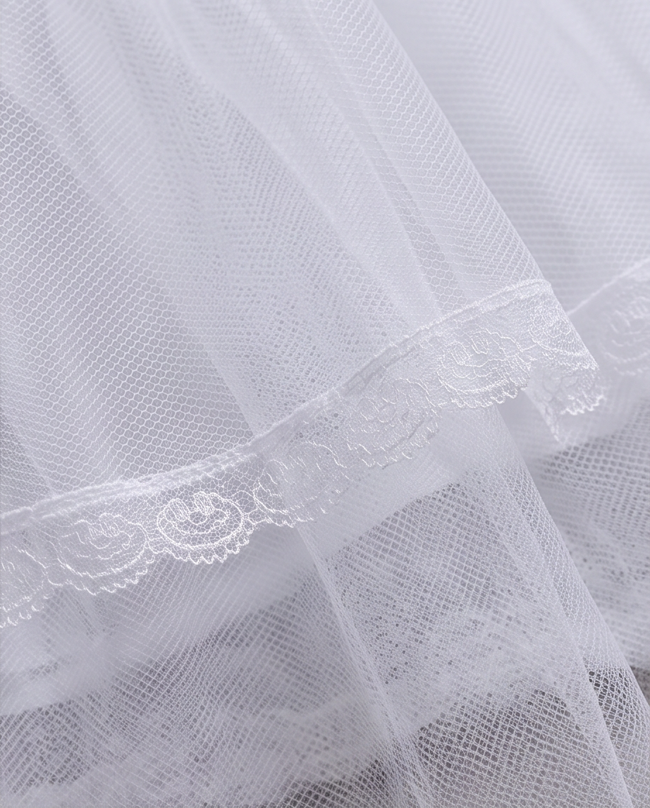 Girls White Hoop Communion Petticoat | Flower Girl Dress Underskirt