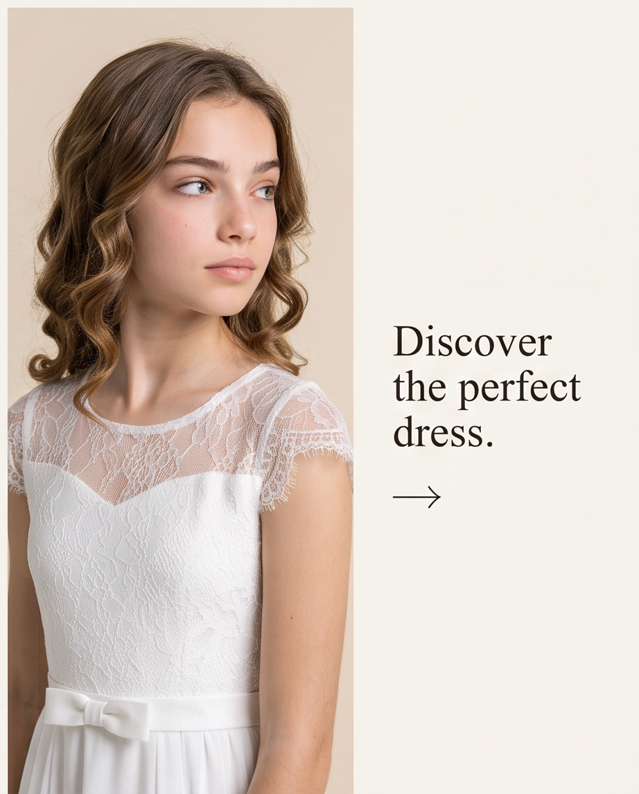 Girl wearing a chiffon white dress