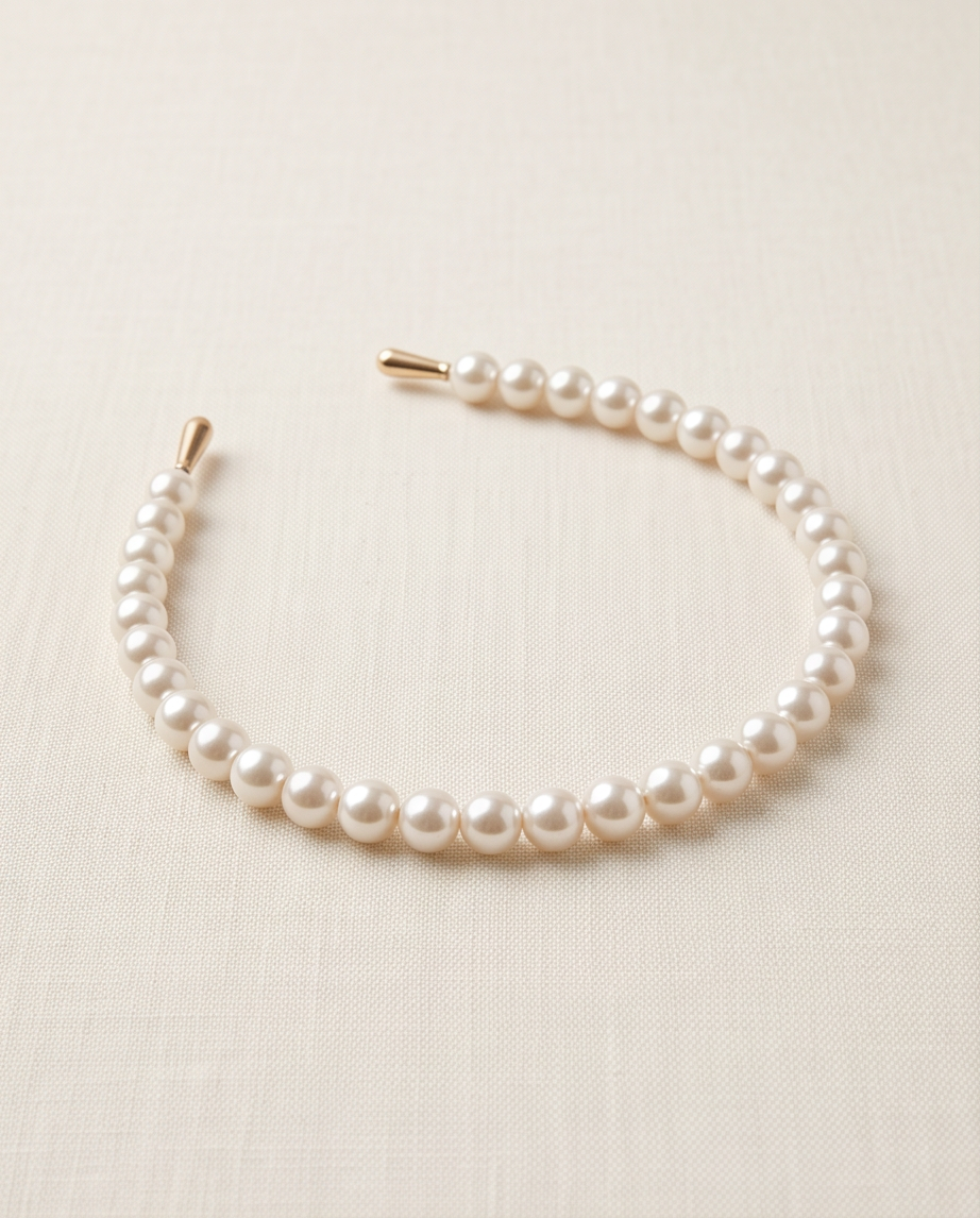 Girls Pearl & Floral Communion Headbands Collection