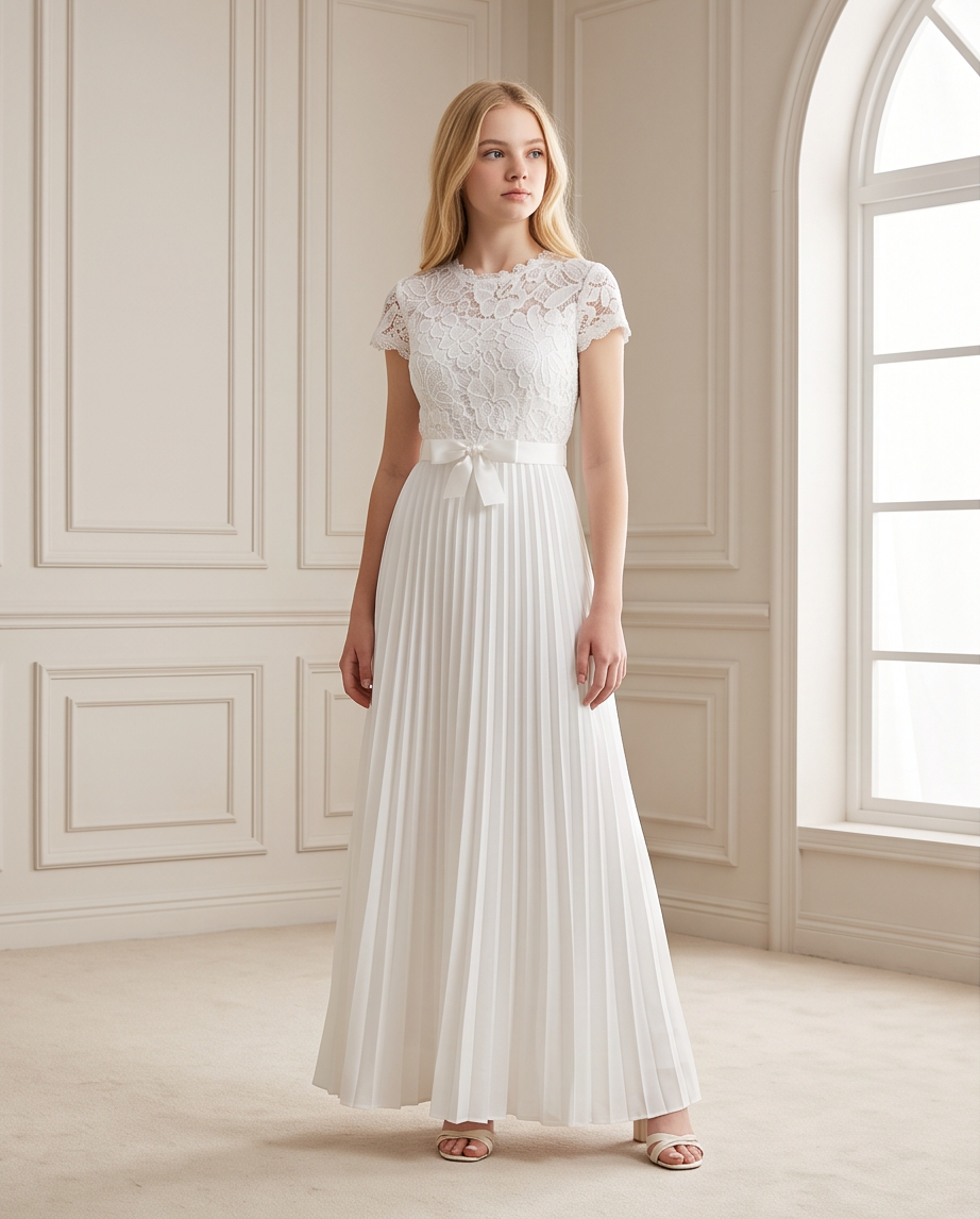 Communion dress back view