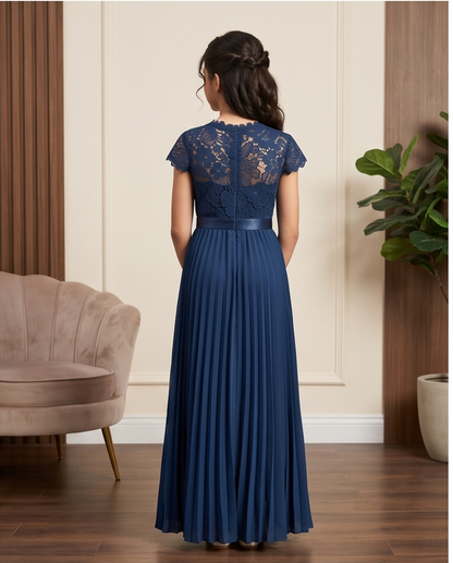 Navy blue Junior Bridesmaid dress