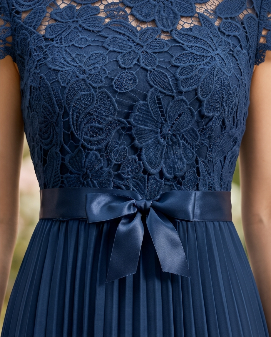 Navy blue Junior Bridesmaid dress