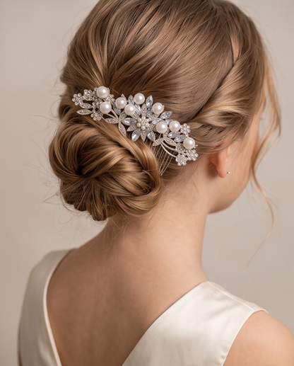 silver hair comb