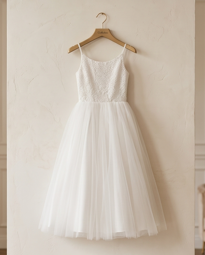Pure Grace White Lace & Tulle Dress