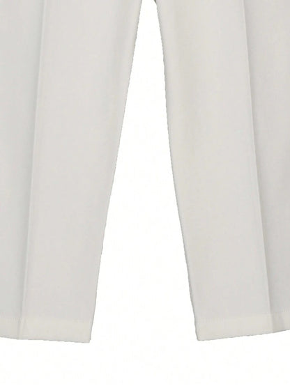Boys’ White 4-Piece Formal Suit – Coat, Waistcoat, Trousers & Bow Tie
