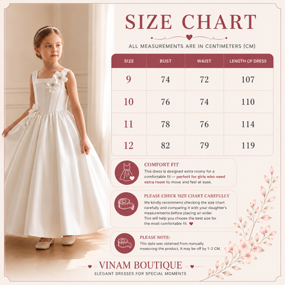 Vinam Boutique Size chart