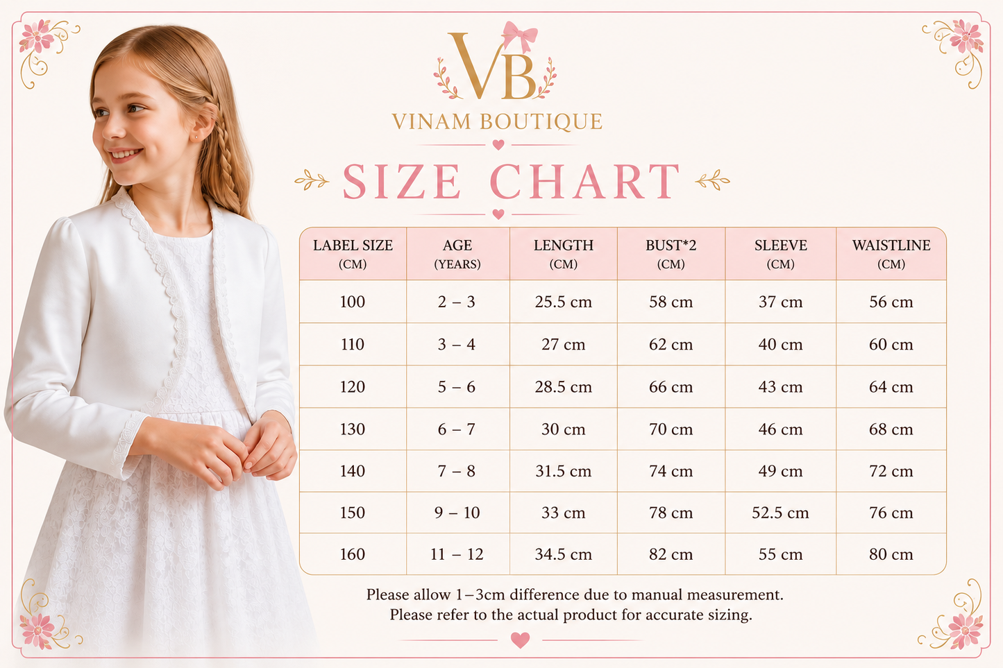 Girls White Satin Bolero Jacket with Pearl Trim | First Communion & Special Occasion