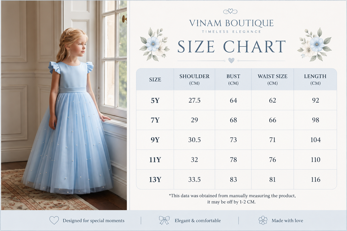 Product size chart