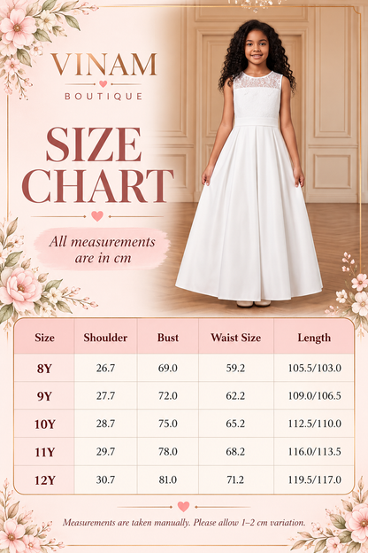 Elodie Ivory Lace & Bow Communion Dress