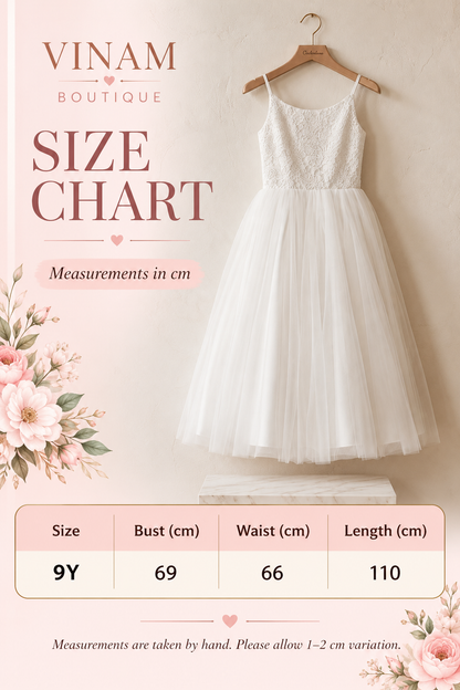 Pure Grace White Lace & Tulle Dress