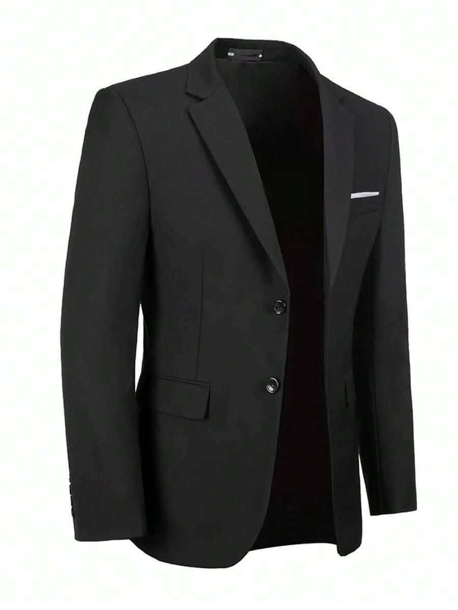 Boys’ Black 4-Piece Formal Suit – Jacket, Trousers, Tie & Bow Tie