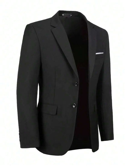 Boys’ Black 4-Piece Formal Suit – Jacket, Trousers, Tie & Bow Tie