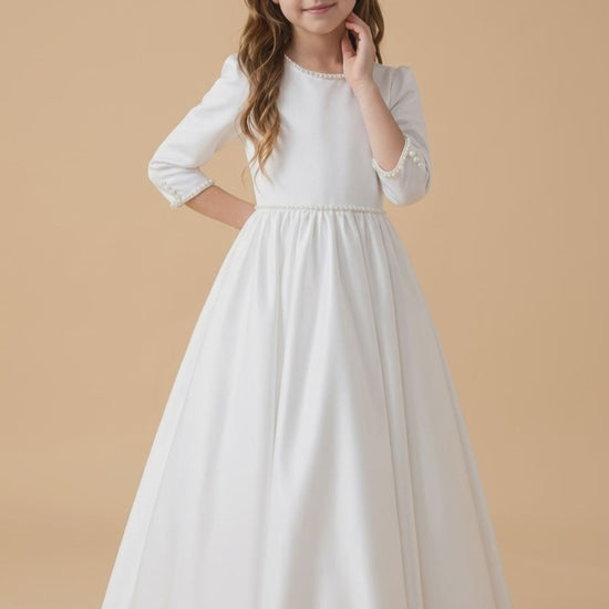 Evangeline Pearl Communion Dress video