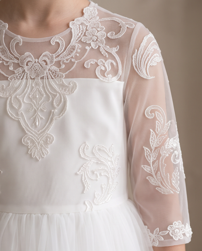 Grace Lace Communion Dress for Girls | Vinam Boutique Australia
