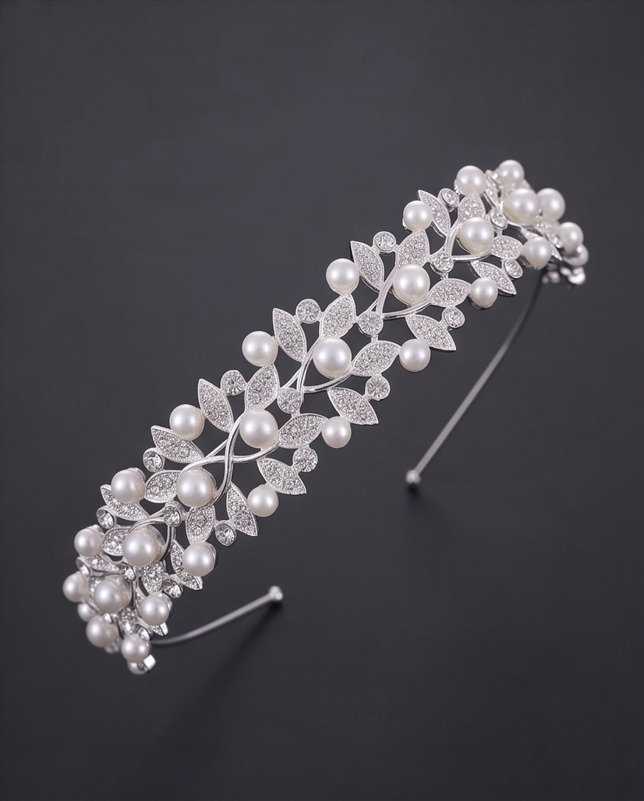Girls Pearl & Floral Communion Headbands Collection
