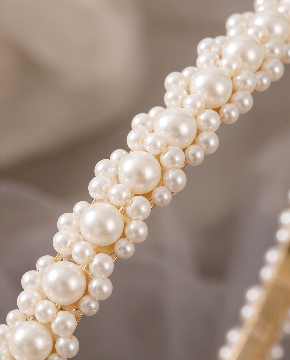 Girls Pearl & Floral Communion Headbands Collection