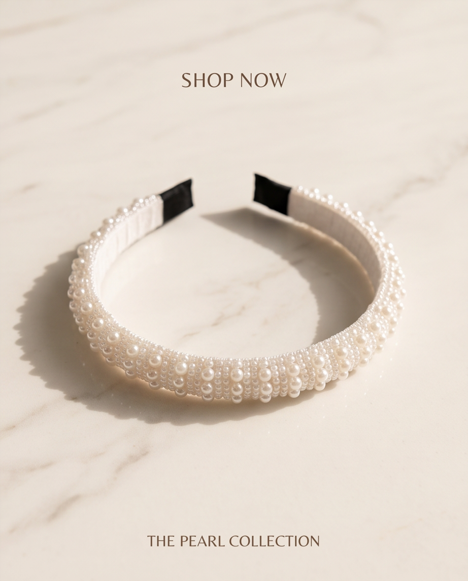 Girls Pearl & Floral Communion Headbands Collection