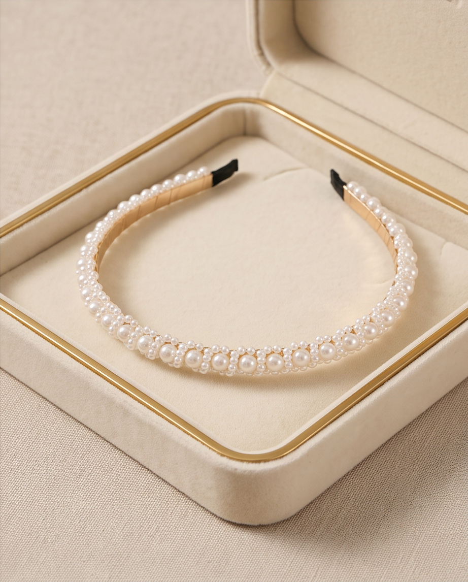 Girls Pearl & Floral Communion Headbands Collection