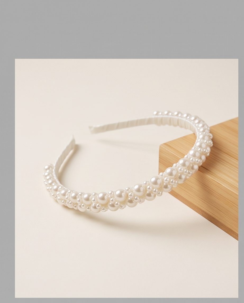 Girls Pearl & Floral Communion Headbands Collection