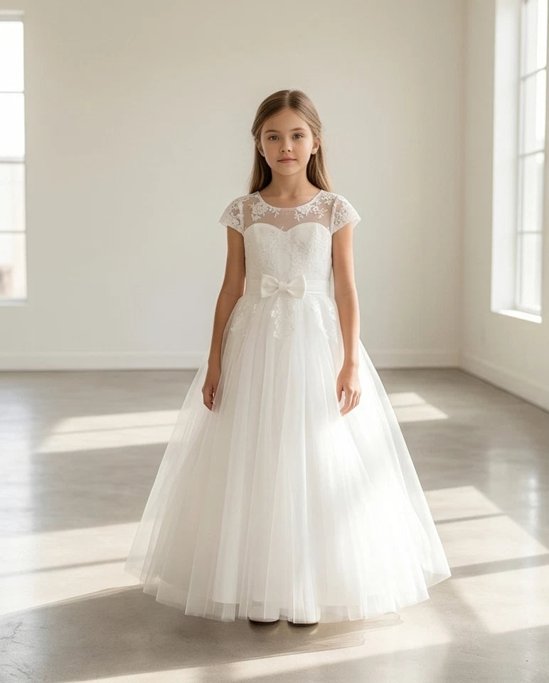 girl wearing tulle dress